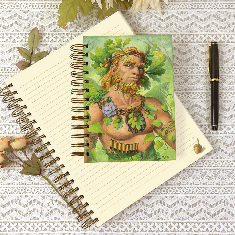 5x7 and 8x10 size Celtic Green Man journals.